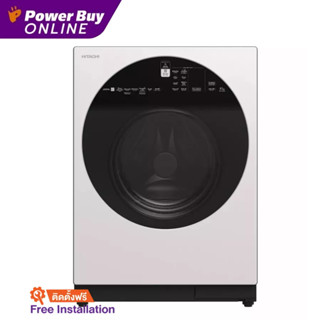 [ติดตั้งฟรี] HITACHI เครื่องซักผ้าฝาหน้า (10 KG.) รุ่น BD-100GV WH