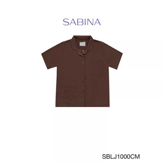 SABINA  LINE FRIENDS WITH SABINA เสื้อเชิ้ตลำลอง รหัส SBLJ1000CM สีน้ำตาลโกโก้