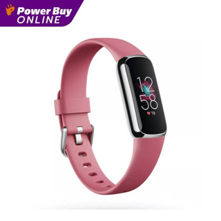 FITBIT สมาร์ทวอทช์ (17.6 mm, ตัวเรือนสี Platinum Stainless Steel, สายสี Orchid) รุ่น Luxe