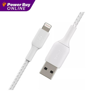 BELKIN สายชาร์จ Lightning (2 เมตร,สีขาว) รุ่น CAA002BT2MWH [ขอสงวนสิทธิ์การออกใบกำกับภาษีก่อน 17.00 น.เท่านั้น]