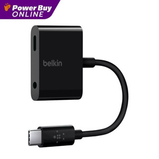 BELKIN RockStar™ อแดปเตอร์หัวแปลง 3.5mm Audio + USB-C™ (สีดำ) รุ่น NPA004BTBK