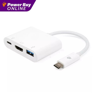 POSS อะแด็ปเตอร์ USB Type C to HDMI, USB &amp; USB Type C รุ่น PSCCHA1WH-18