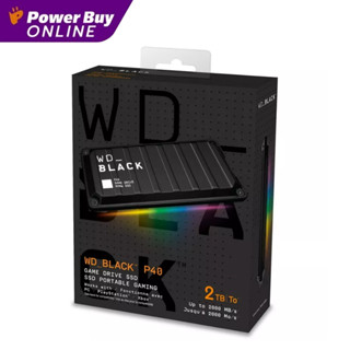 WD BLACK P40 Game Drive SSD External ฮาร์ดดิสพกพา (2TB, Black) WDBAWY0020BBK-WESN