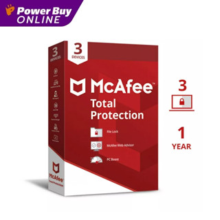 MCAFEE ซอฟแวร์ Antivirus Total Protection 3 Device 1 Year รุ่น MTP3D1Y-BOX