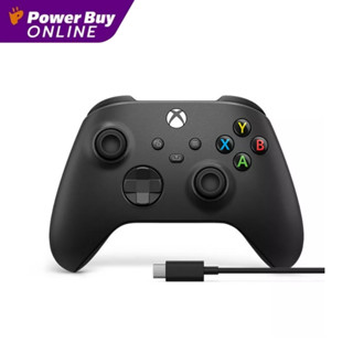 MICROSOFT คอนโทรลเลอร์ Xbox + USB C (สีดำ) รุ่น 1V8-00014