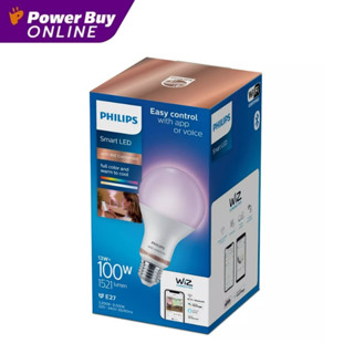 PHILIPS หลอดไฟเปลี่ยนสีอัจฉริยะ (WiZ Color Ambiance) รุ่น PHI WFB 100W A67 TW