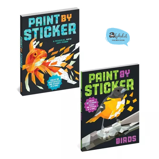 [หนังสือ] สติ๊กเกอร์ Paint by Sticker Age 8+ 12 Pictures One Sticker at a Time! เด็กโต & ผู้ใหญ่