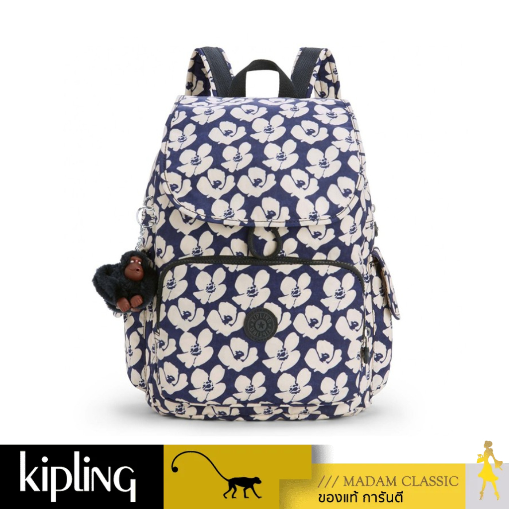 ของแท้100% กระเป๋าเป้ Kipling City Pack B - Bold Flower [K1214724X]