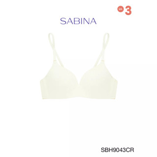 Sabina เสื้อชั้นใน Invisible Wire (ไม่มีโครง) รุ่น Soft Doomm รหัส SBH9043CR สีครีม