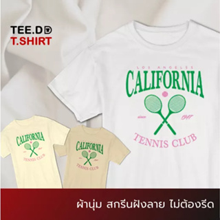 TEE.DD.TSHIRT เสื้อยืด California Club ผ้านุ่ม สกรีนสวย ไม่ย้วย ไม่ต้องรีด มีให้เลือกหลายสี ใส่ได้ทั้งชาย-หญิง