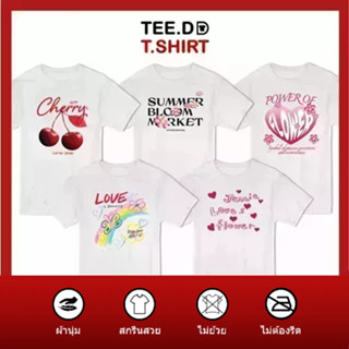 TEE.DD.TSHIRT เสื้อยืด Power of Flower Serie ผ้านุ่ม สกรีนสวย ไม่ย้วย ไม่ต้องรีด มีให้เลือกหลายสี ใส่ได้ทั้งชาย-หญิง