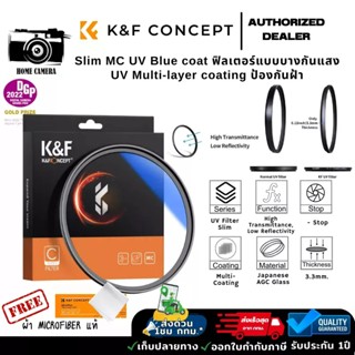K&F UV Filter Slim กันรอยกันแสง แบบบาง ส่งจากไทย