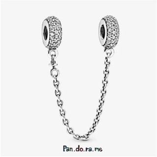 [พร้อมส่ง สินค้าแท้ 💯] Pandora Sparkling Pavé Safety Chain Charm