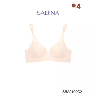 SABINA  BRALESS เสื้อชั้นในไม่มีโครง รุ่น Doomm Doomm รหัส SBA9100C2 สีเนื้ออ่อน