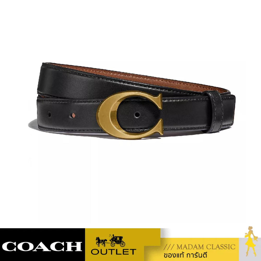 เข็มขัด COACH F83960 SIGNATURE BUCKLE BELT, 25MM