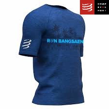 Compressport  เสื้อที่ระลึก งานวิ่งบางแสน21 สีน้ำเงิน Training Tshirt BS21 2019