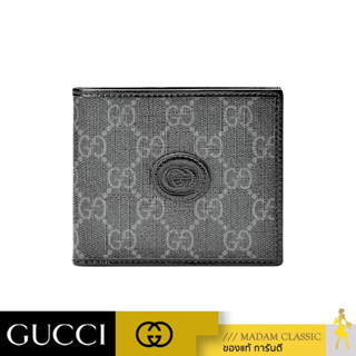 ของแท้ 💯% กะเป๋าสตางค์GUCCI WALLET WITH INTERLOCKING G (BLACK) [67165292TCN1000]