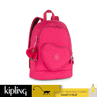 ของแท้ 💯% กระเป๋า KIPLING HEART BACKPACK - CHERRY PINK MIX [K21086E45] [K21086E45]