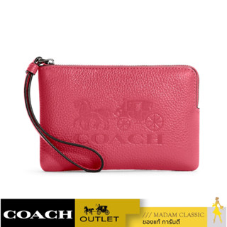 ของแท้ 💯% กระเป๋าคล้องมือ COACH C7420 CORNER ZIP WRISTLET WITH HORSE AND CARRIAGE (IMT9Z) [C7420IMT9Z]