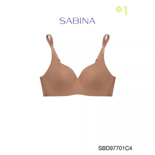 Sabina เสื้อชั้นใน Invisible Wire (ไม่มีโครง) รุ่น Perfect Bra รหัส SBD97701C4 สีเนื้อแทน