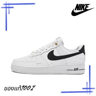 Nike Air Force 1 Low White and Black DQ7658-100 ของแท้100% รองเท้าแฟชั่นบุรุษและสตรี