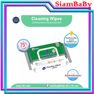 ทิชชู่เปียก ANAN ALCOHOL 75% CLEANSING WIPES 50 SHEETS