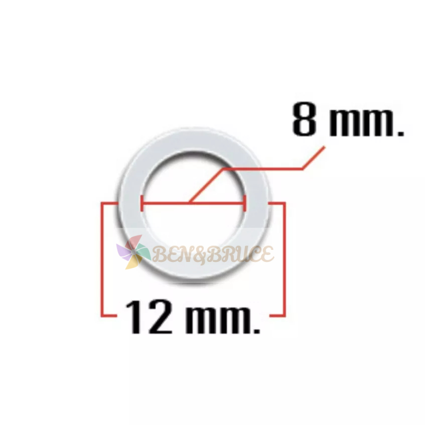 แหวนไมล่า แหวนรองแกนพัดลม 16" 8mm พลาสติก (1 แพ๊ค มี 20 ชิ้น) อะไหล่พัดลม HATARI