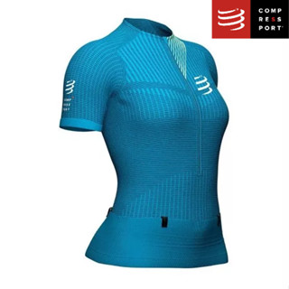 Compressport เสื้อวิ่งเทรลแขนสั้น ผู้หญิง TRAIL POSTURAL SS TOP Women ENAMEL / ของแท้