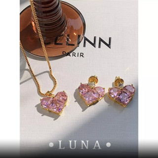 [LUNA] สร้อยคอ สร้อยข้อมือ ตุ้มหู หัวใจ สร้อยจี้ เครื่องประดับมินิมอล งาน premium