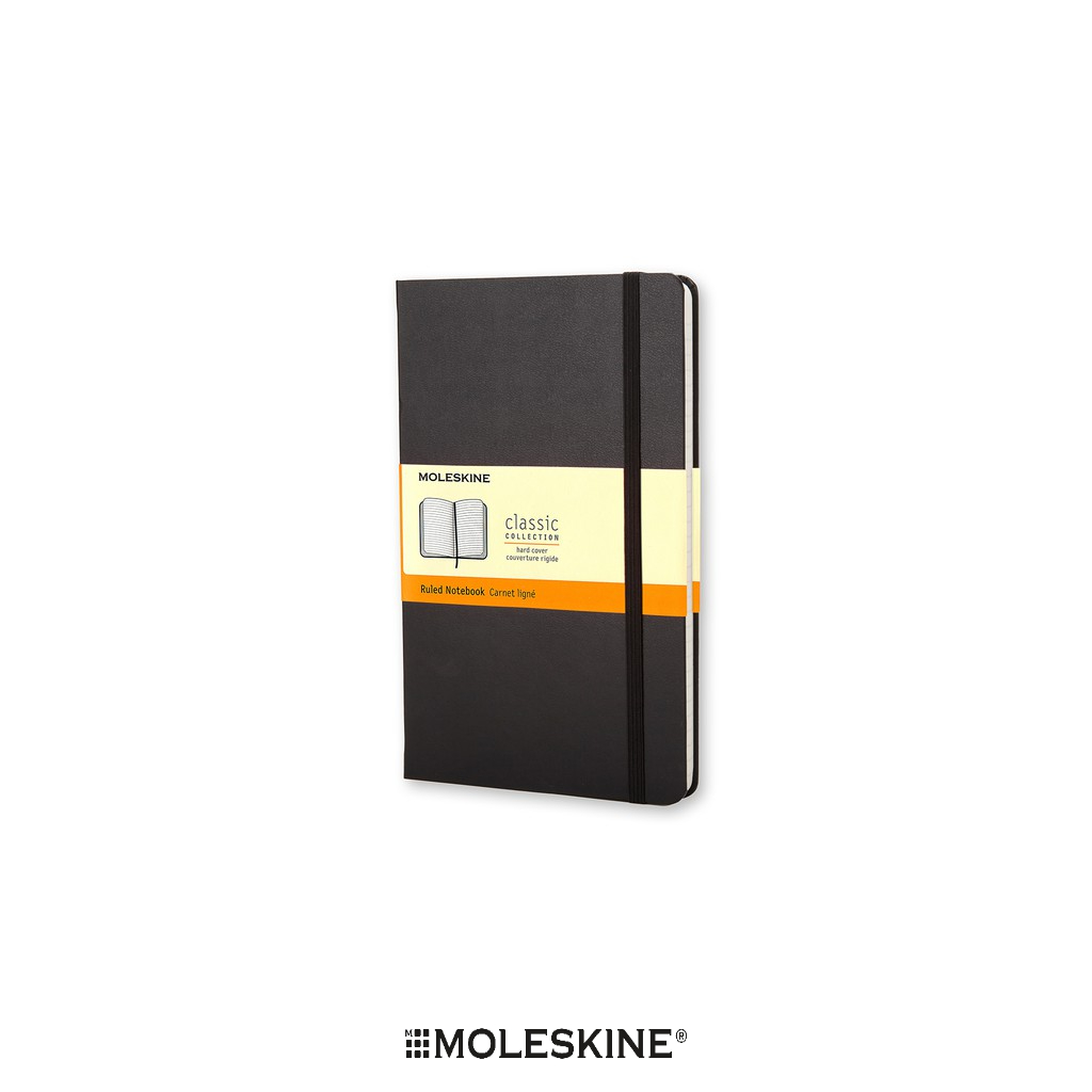 Moleskine สมุดบันทึก ปกแข็ง สีดำ ขนาดใหญ่ 13x21ซม MOLESKINE NOTEBOOK LARGE HARD COVER BLACK