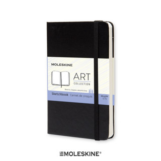 Moleskine สมุดสเก็ตซ์ภาพ สมุดบันทึก สมุดโน๊ต ปกแข็ง สีดำ MOLESKINE SKETCHBOOK HARD COVER BLACK