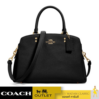 ของแท้ 💯% กระเป๋าสะพายข้าง COACH 91493 LILLIE CARRYALL (IMBLK) COLOR: IM/BLACK [91493IMBLK]