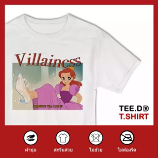 TEE.DD.TSHIRT เสื้อยืด Villainess ใส่ได้ทั้งชาย-หญิง มีหลายสี มีทั้งทรง คลาสสิค และครอป ผ้านุ่ม ไม่ย้วย ไม่ต้องรีด