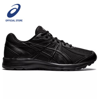 ASICS :  JOG 100S MEN ผู้ชาย รองเท้าผ้าใบ ของแท้ หน้ากว้าง 2E BLACK/BLACK