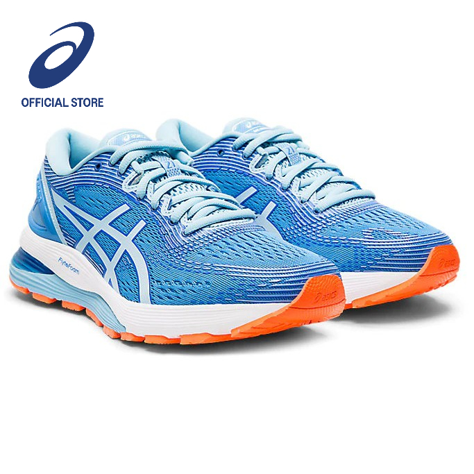 ASICS :  GEL-NIMBUS 21 WOMEN RUNNING ผู้หญิง รองเท้าวิ่ง ของแท้  BLUE COAST/SKYLIGHT