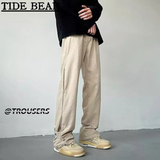 TIDE BEAR ผู้ชายกางเกงลำลองใหม่,summerร้อนสีทึบ,แฟชั่นแบรนด์อินเทรนด์,หลวมกางเกงผู้ชายญี่ปุ่นเก้าจุด,เยาวชนกางเกงกีฬายอดนิยม