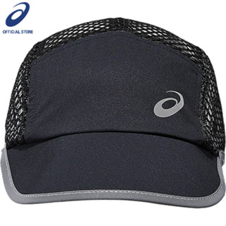 ASICS :  MESH CAP UNISEX RUNNING ชายหญิง หมวก ของแท้  PERFORMANCE BLACK