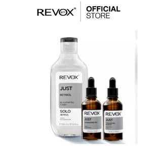 [SET ดูแลสิวผด] Revox B77 JUST RETINOL + Revox B77 JUST NIACINAMIDE 10% + Revox B77 JUST HYALURONIC ACID 5%