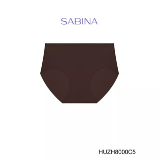 Sabina กางเกงชั้นใน Seamless เบสิค (ทรงครึ่งตัว) รุ่น Habpy Panty รหัส HUZH8000C5 สีน้ำตาลโกโก้