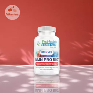 NMN Pro 500 ™ Enhanced Absorption Featuring Uthever® NMN - 60 Capsules by ProHealth Longevity (V.652)