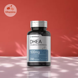 Horbaach DHEA 100mg | 200 Capsules | Non-GMO, Gluten Free Supplement (V.649)