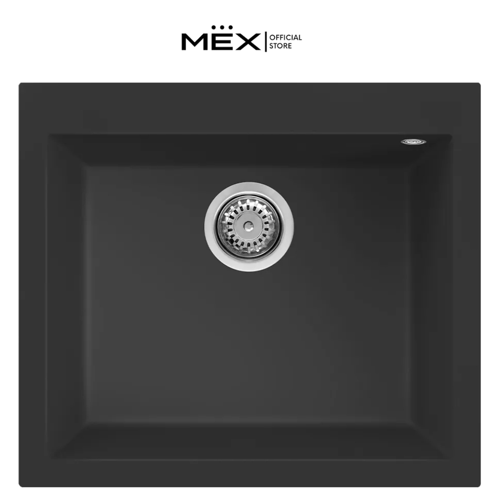 METRIX รุ่น KIN15BL อ่างล้างจาน 1 หลุม เนื้อแกรนิตสังเคราะห์ by MEX