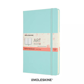 Moleskine สมุดบันทึกแบบ Bullet ปกแข็ง สีฟ้าอะความารีน ขนาดใหญ่ ART BULLET NOTEBOOK LARGE AQUAMARINE