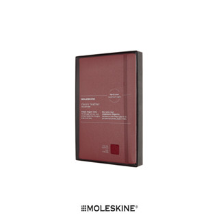 Moleskine สมุดบันทึก สมุดโน๊ต  ปกแข็งหนังแท้ มีเส้น ขนาด 13x21ซม LCLH31HF1BOX (สีแดง)