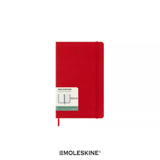 Moleskine ไดอารี่ 18 เดือน 2023-24 รายสัปดาห์ สีแดง ปกแข็ง MOLESKINE 18 MONTHS 2023-24 WEEKLY S.RED HARD COVER