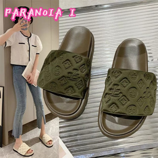 PARANOIA  I รองเท้าแตะสตรีสุดฮอตแฟชั่นแบนกันลื่นรองเท้าแตะชายหาดแนวเรโทร