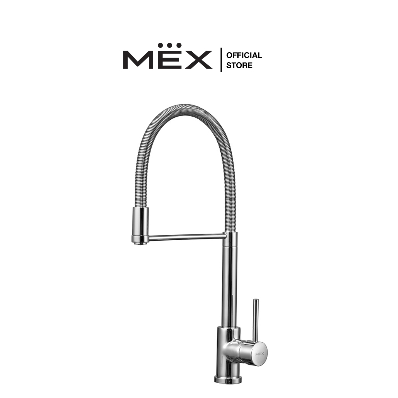 MEX ก๊อกผสมน้ำร้อน-เย็น รุ่น 9328-D6 ชนิดติดตั้งบนเคาน์เตอร์ (ปากก๊อกดึงออกปรับทิศทางการล้างได้) (สี