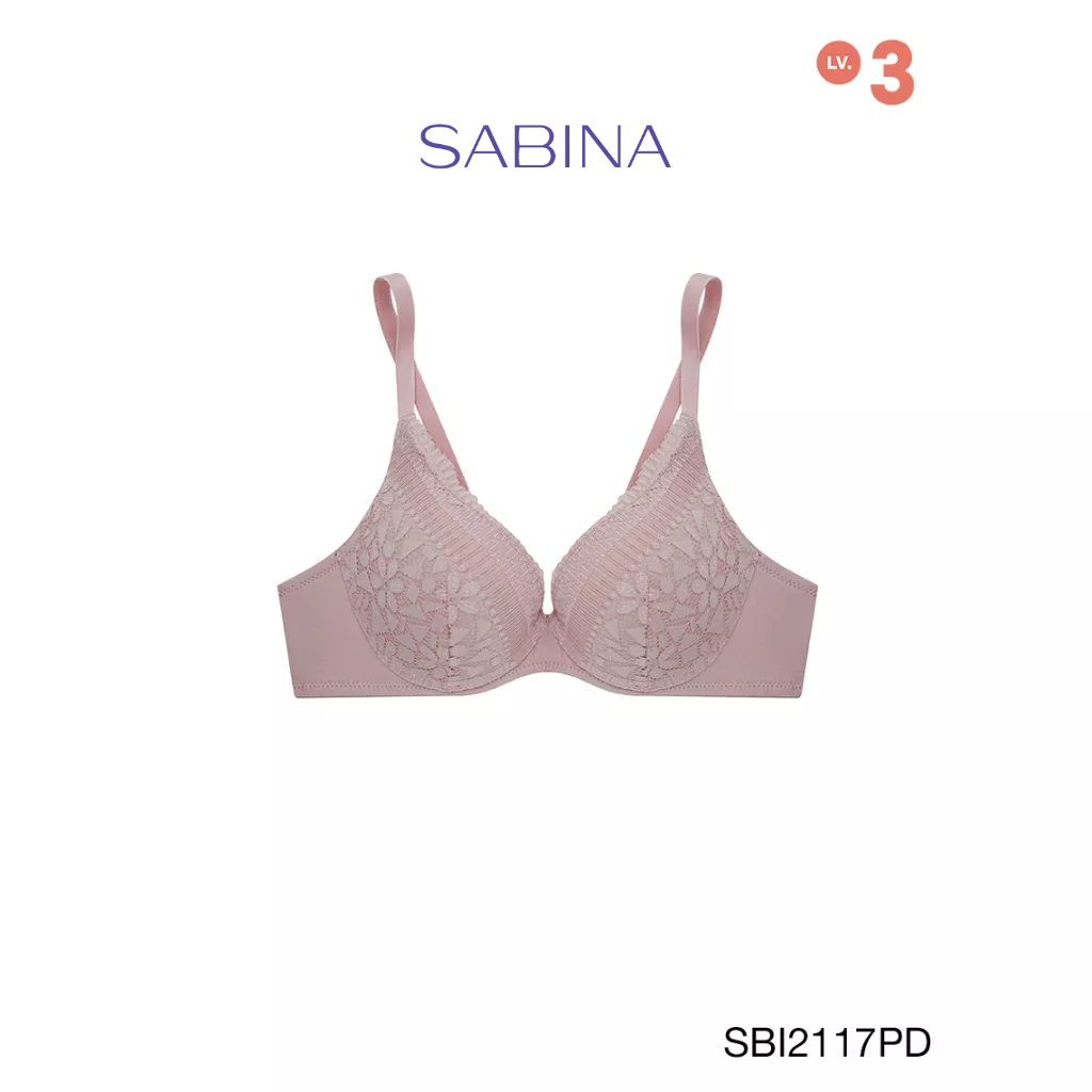Sabina เสื้อชั้นใน (มีโครง) รุ่น Modern V รหัส SBI2117PD สีชมพูเข้ม