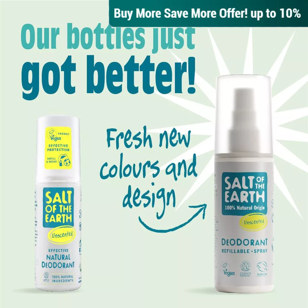 Salt of the Earth Ginger & Jasmine Natural Deodorant Spray 100ml