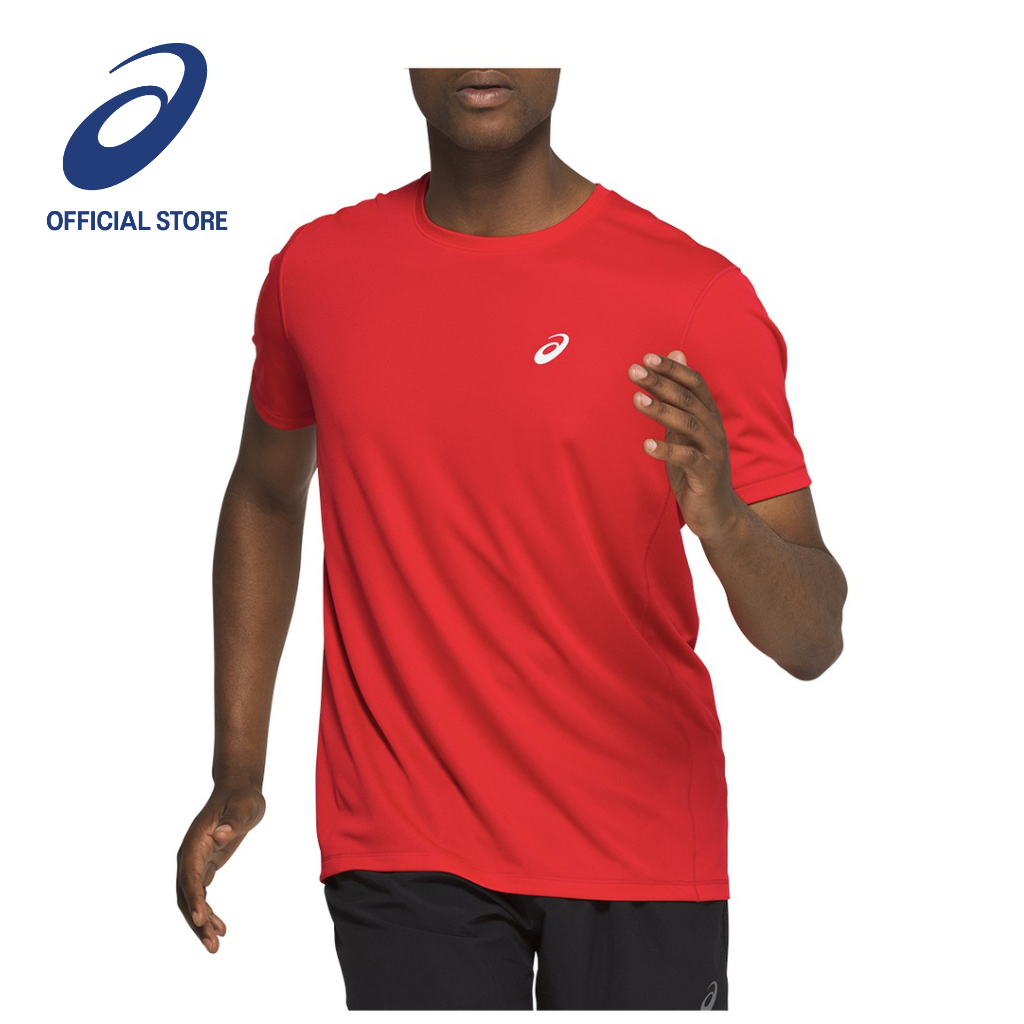 ASICS :  KATAKANA SS TOP MEN RUNNING ผู้ชาย เสื้อคอกลม ของแท้  CLASSIC RED